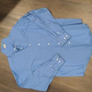 Blue long sleeve dress shirt